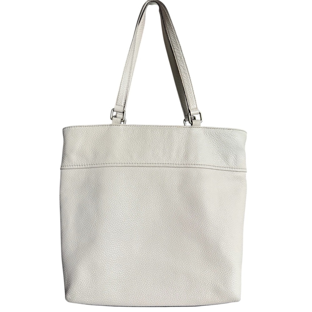 Kate Spade Cobble Hill Tayler Tote Leather Shoulder Bag Used Ivory/slight pink - Picture 3 of 16